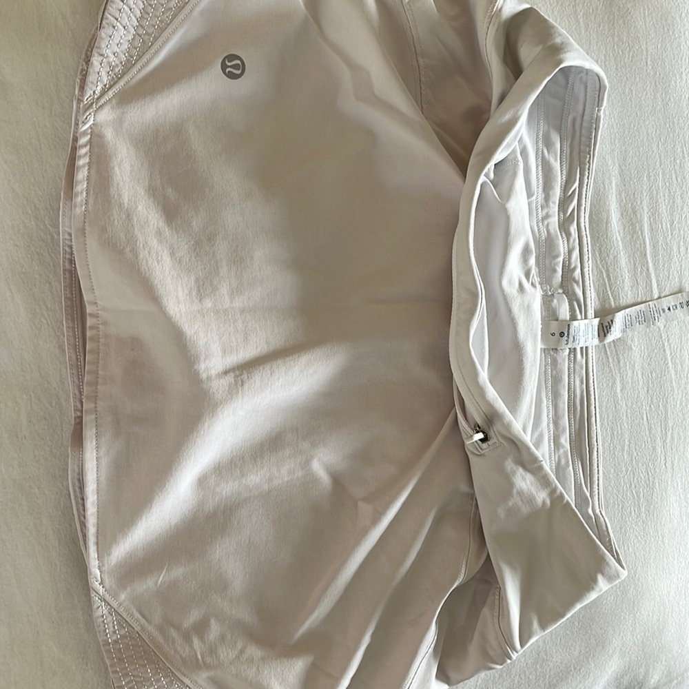 White lululemon tennis skirt size 6